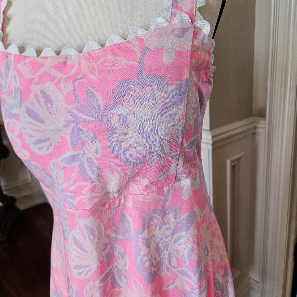 NWT Dwyer Midi Dress Color: Rousseau Pink Zen Sz M - Picture 9 of 11